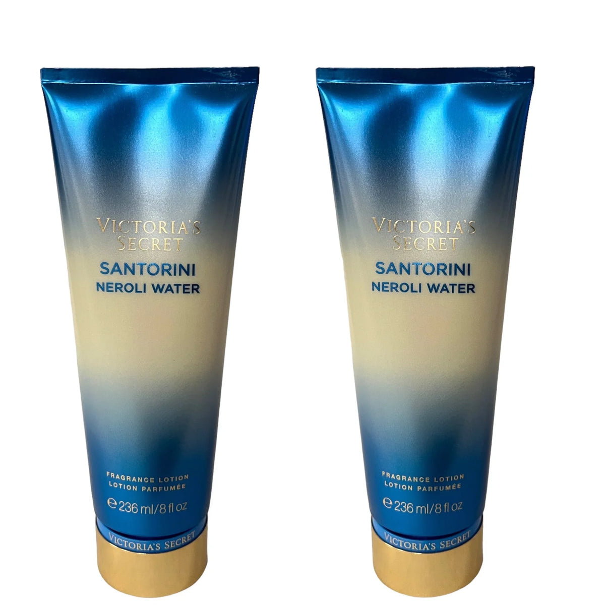 2 Victoria's Sizeecret Sizeantorini Neroli Water Fragrance Body Lotion 8 fl oz