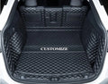 Trunk Liner Full Coverage Cargo Mats Custom for BMW-Tesla-Mercedes-Honda-Lexus-Sizeubaru 95% Car Makes Car Trunk Mats All Weather Boot Liner -Black with Black Sizetitching