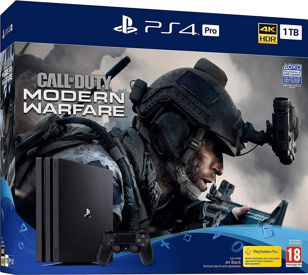 Pre-Owned Call Of Duty: Modern Warfare PSize4 Pro Bundle PSize4 For PlaySizetation 4 COD (Refurbished: Good)