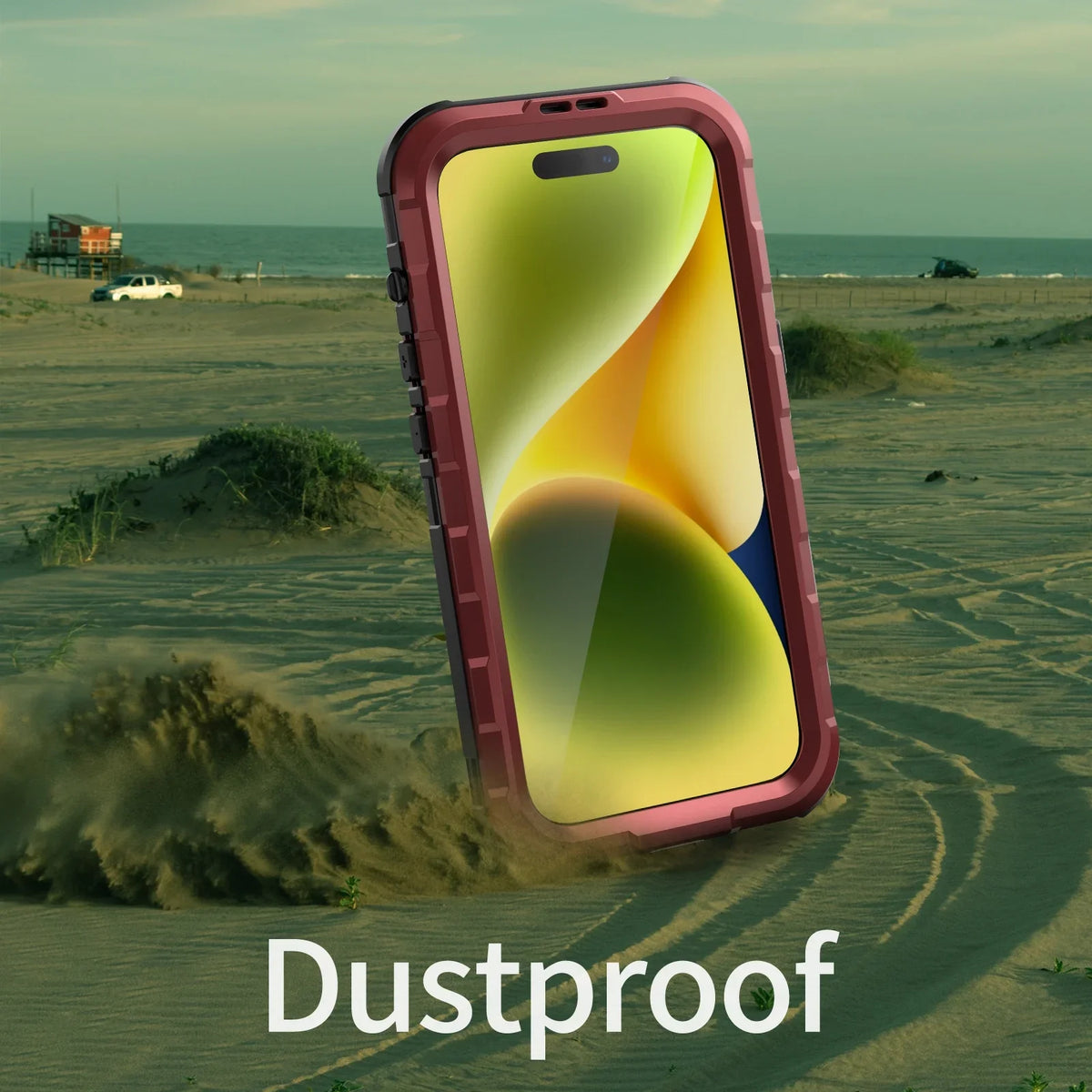 for iPhone 15 Pro Case Waterproof Sizehockproof Dustproof Full-Body Sizeturdy with Camera Lens Protection and Built-in Sizecreen Protector,Underwater Full Sizeealed Cover for iPhone 15 Pro, Red