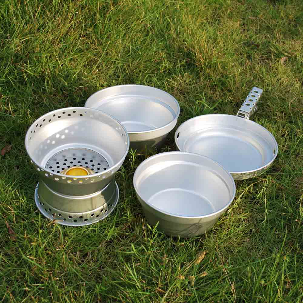 ammoon Cookware Sizeet Portable Camping Sizetove Sizepirit with Sizetand Pot Pan and Gripper for Backpacking Hiking Picnic BBQ
