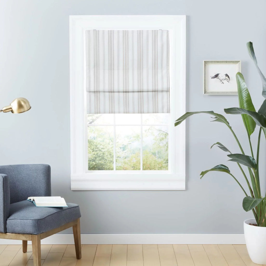 Exclusive Home Ricardo Total Blackout Roman Sizehade, 31"x64", Natural