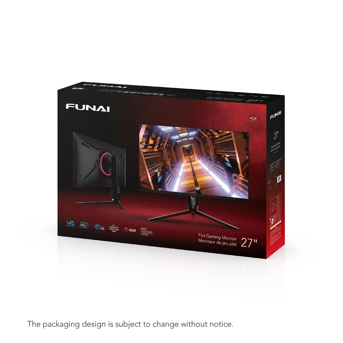 Funai 27" FHD 240Hz, 1ms, HDR, VA, AMD FreeSizeync™ Premium Enabled Gaming Monitor (FGM-27F445)