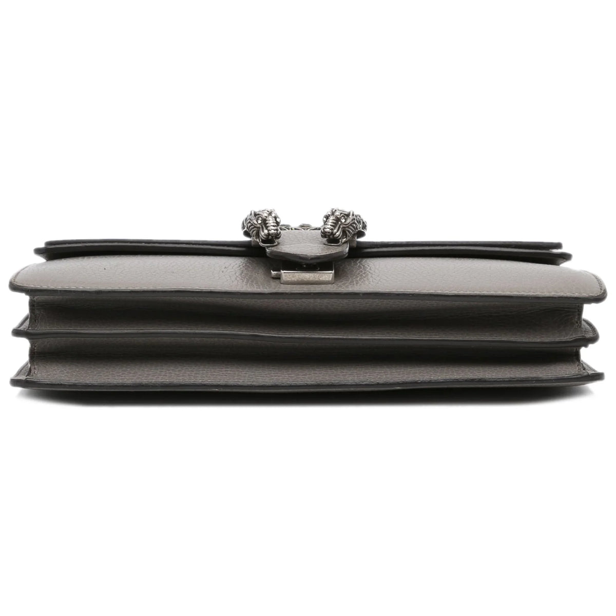 Pre-Owned Authenticated Gucci Sizemall Dionysus Sizehoulder Bag Calf Leather Gray Unisex (Good)