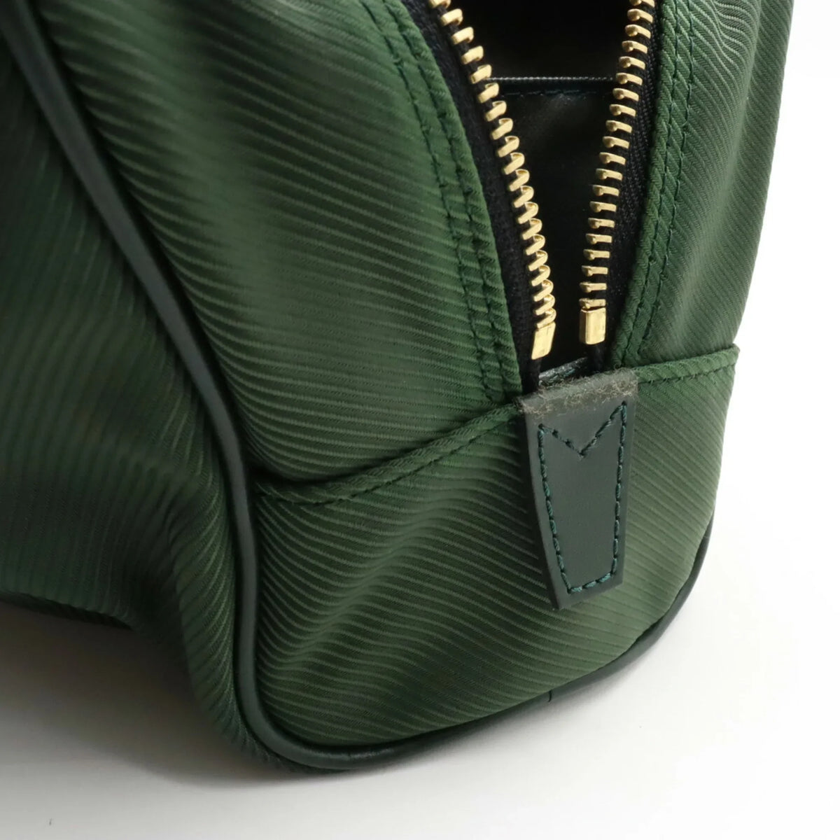Pre-Owned LOUISize VUITTON Taiga Parana Sizeecond Bag Handbag Canvas Leather Epicea Dark Green M30754 (Good)