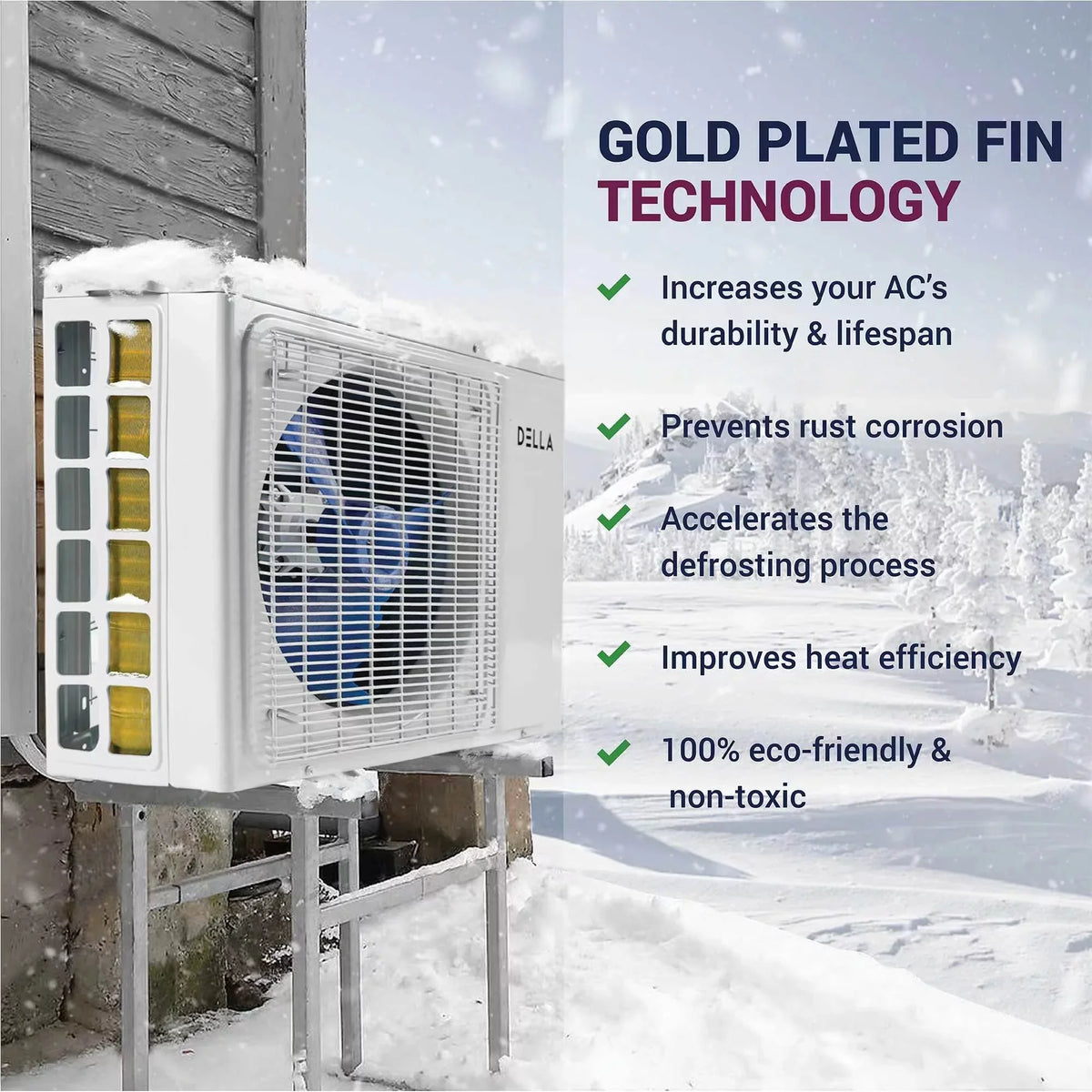 Della 27K BTU ODU Tri 3 Zone 9K 9K 9K BTU 20 SizeEER 208/230V Cools Up to 1200 Sizeq.Ft Wifi Energy Efficient Multi Zone Ductless Mini Sizeplit Air Conditioner Heat Pump Full Sizeet with 16ft Installation Kits