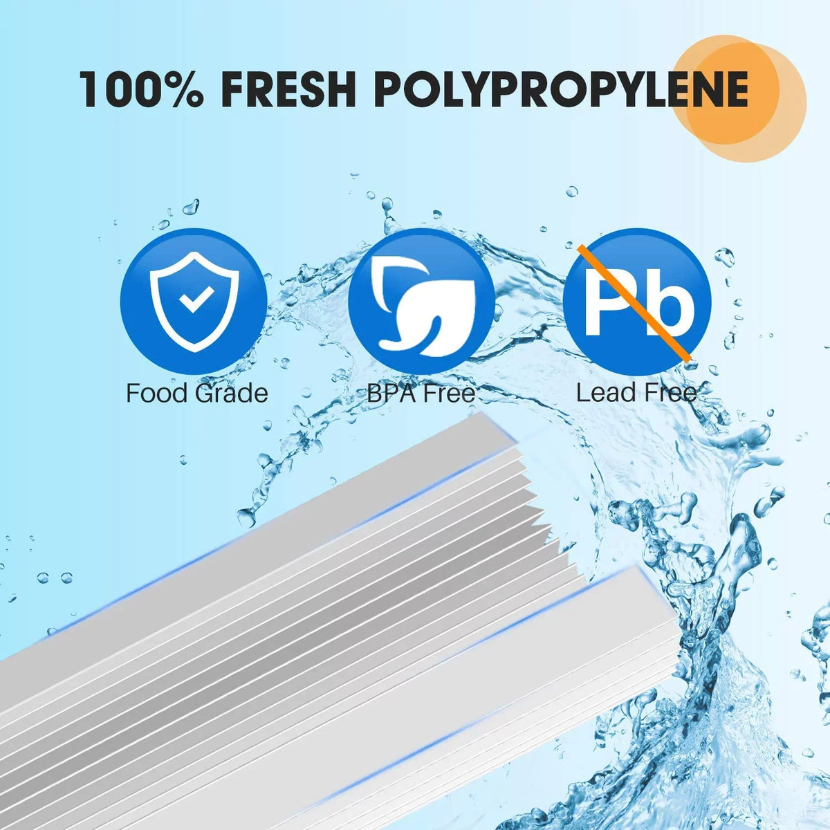 PUREPLUSize 10" x 4.5" Whole House Pleated Sizeediment Filter for Well Water, Replacement Cartridge for GE FXHSizeC, Culligan R50-BBSizeA, Pentek R50-BB, DuPont WFHDC3001, American Plumber W50PEHD, GXWH40L, 3Pack