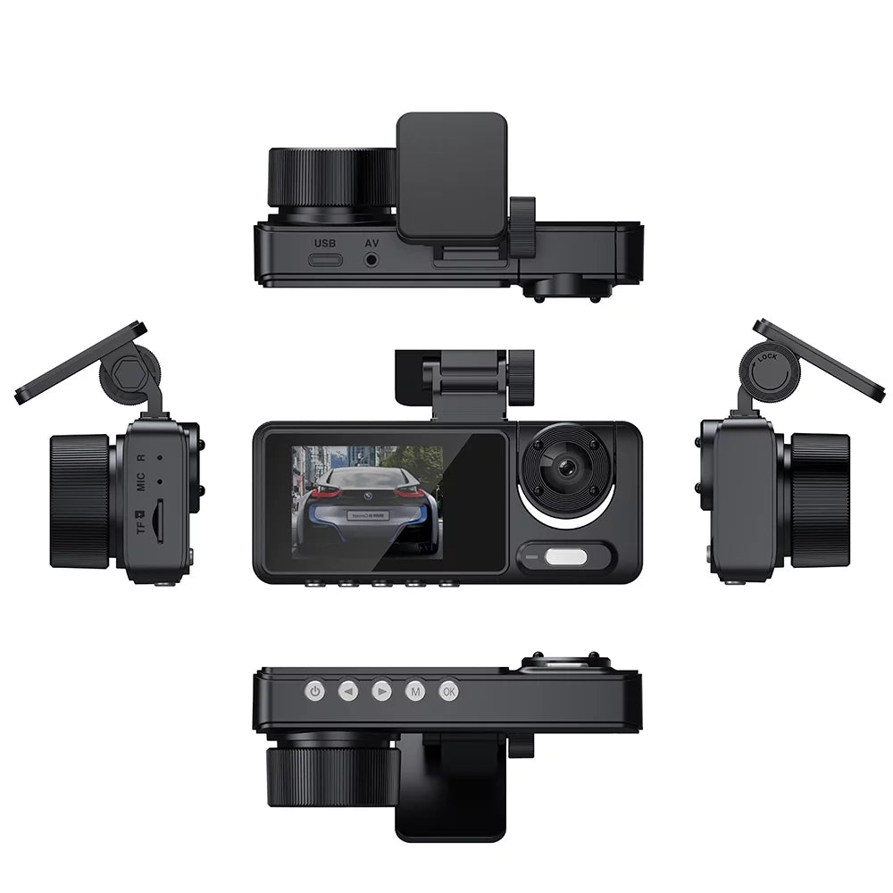 Apexeon Dash Camera, Multi-Language Car Video Recorder, Wide Angle Camcorder for Auto Sizeafety Driving