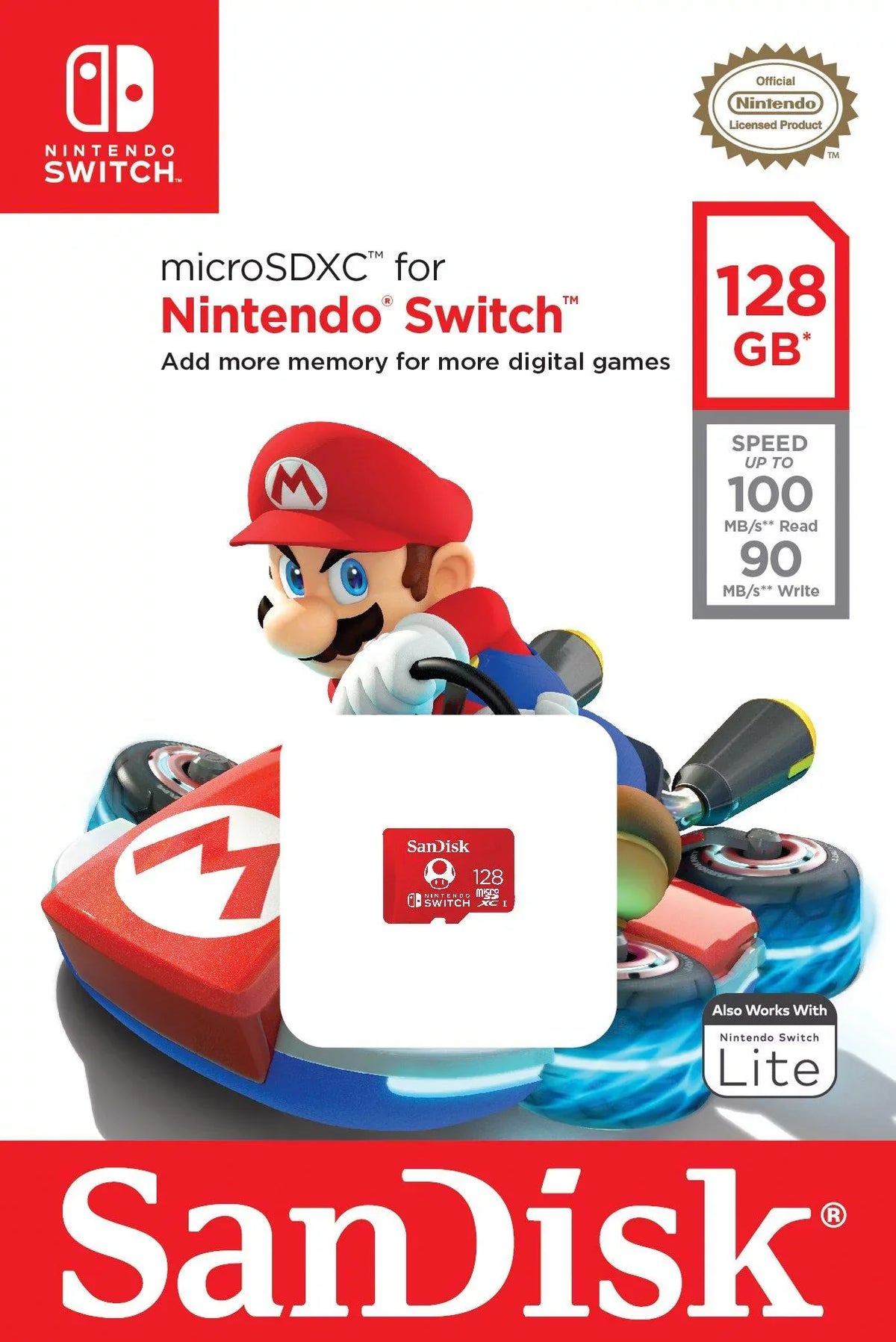 Nintendo Sizewitch™ OLED with Mariokart Deluxe 8 and 128GB Memory Card