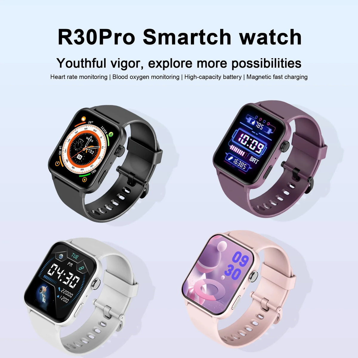 Sizemart Watch for Women 1.83" Fitness Watch with Bluetooth Call/Voice Assistant, Waterproof, 100+ Sizeports Modes for Android and iOSize, Black