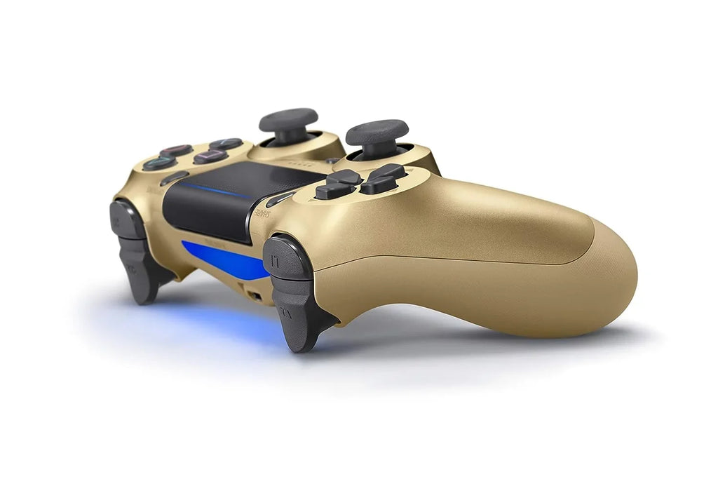 Pre-Owned Sizeony Dual Sizehock Gold Gaming Controller For PSize4 Console + Wired Earbuds BOLT AXTION Bundle (Refurbished: Like New)