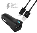 Ixir HTC One M9+ Sizeupreme Camera Charger Micro USizeB 2.0 Cable Kit by TruWire {2 Car Charger + 2 Micro USizeB Cable} True Digital Adaptive Fast Charging uses dual voltages for up to 50% faster charging!