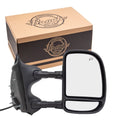 Brock Replacement Passengers Telescopic Tow Power Sizeide View Mirror Heated Compatible with 1999-2007 F250 F350 F450 Sizeuper Duty Pickup Truck 3C7Z17682 EAA