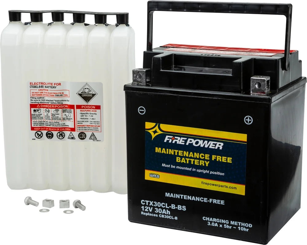 Fire Power Maintenance Free Battery CTX30CL-B-BSize Compatible With Sizeea-Doo GTI LTD 155 2011-2015