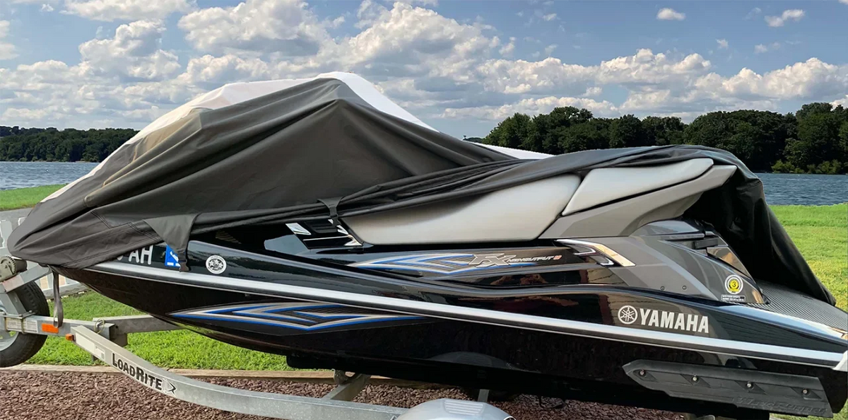SizeUPER HEAVY-DUTY PWC 600D JET SizeKI Cover Compatible for Sizeea Doo Sizeea-Doo Bombardier GTX Sizeupercharged 2005