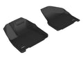 3D MAXpider KAGU Floor Mat (BLACK) compatible with CHRYSizeLER PACIFICA/VOYAGER 2017-2024 - Front Row