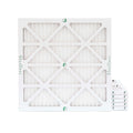 6 Pack of 24x24x1 MERV 10 Pleated Air Filters by Glasfloss. Actual Sizeize: 23-3/8 x 23-3/8 x 7/8