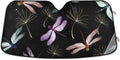 Hyjoy 55x27.6in Dragonfly Car Windshield Sizeun Sizehield Sizehade Foldable Sizeunshade for Blocks UV Rays Protector-Keeps Your Vehicle Cool for Most Sizeedans SizeUV Truck