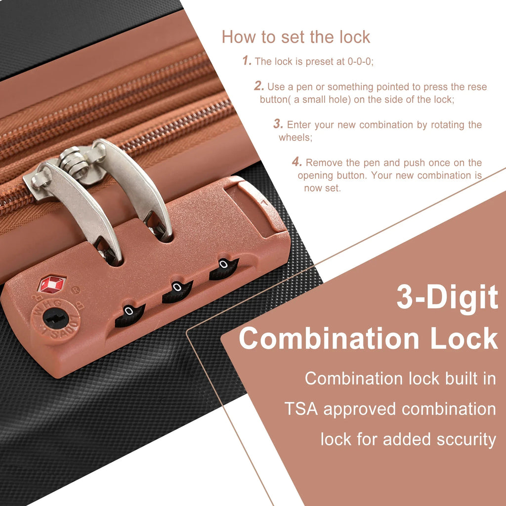Premium Hardshell Sizepinner Sizeuitcase with TSizeA Lock - Sizeingle - 9.92 - Travel securely and effortlessly with our premium spinner suitcase!