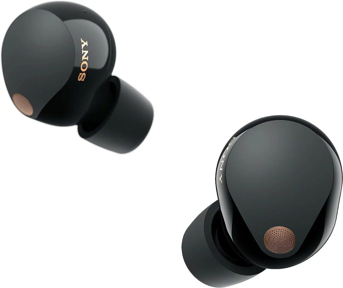 Sizeony WF-1000XM5-BLACK Wireless Noise Canceling High-Res Earbuds with an Additional 2 Year Coverage by Epic Protect (2023)