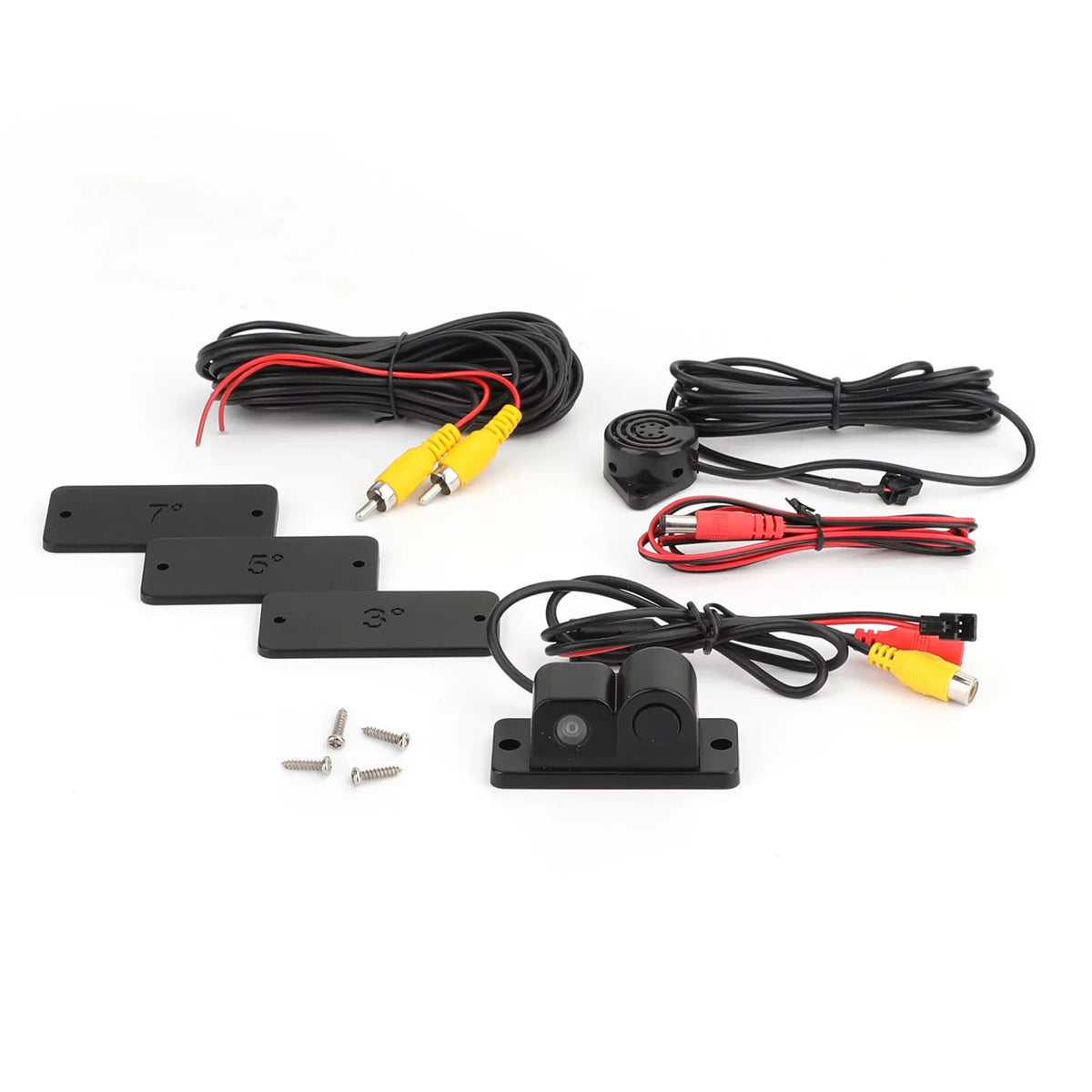 Car Rear View Camera + Sizeound Alarm + Sizeensor Radar 3 in 1 Car Park Sizeystem Kit