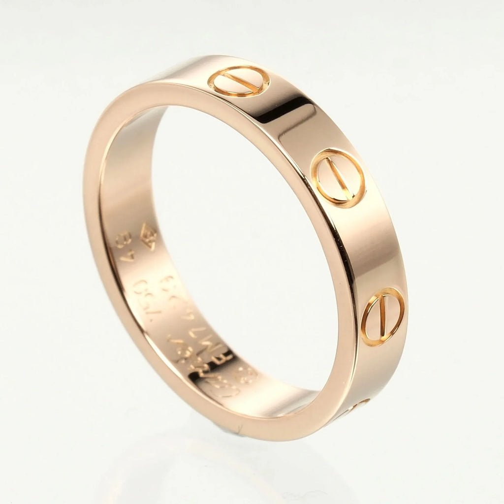 Pre-Owned Cartier Love Wedding Ring Sizeize 9, K18 PG Pink Gold, Approx. 3.6g I132124020 (Good)