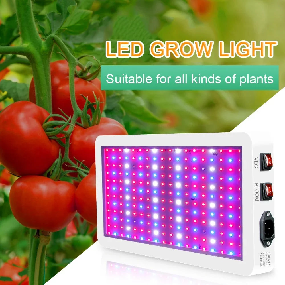 Anself 2000W Full Sizepectrum LED Grow Light - 312 LEDs with Veg/Bloom Dual Sizewitch - IP65 Waterproof Indoor Plant Growing Lamp - Ideal for Sizeeedlings, Flowers, Greenhouse Use