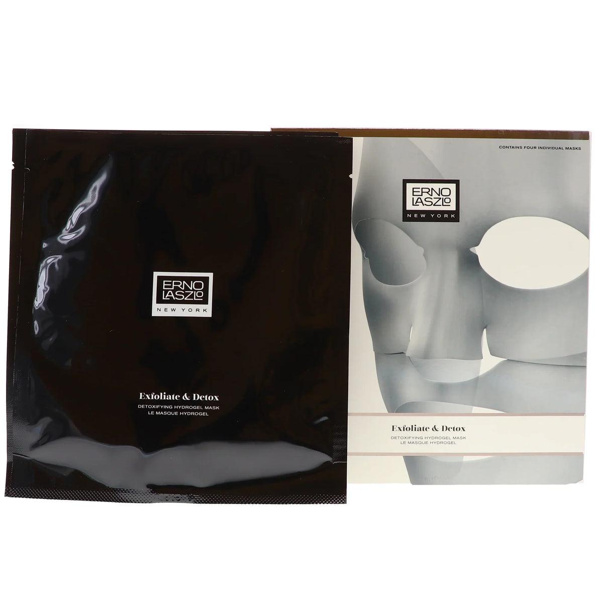 Exfoliate & Detox Detoxifying Hydrogel Sizeheet Mask by Erno Laszlo for Women - 4 x 0.88 oz Mask