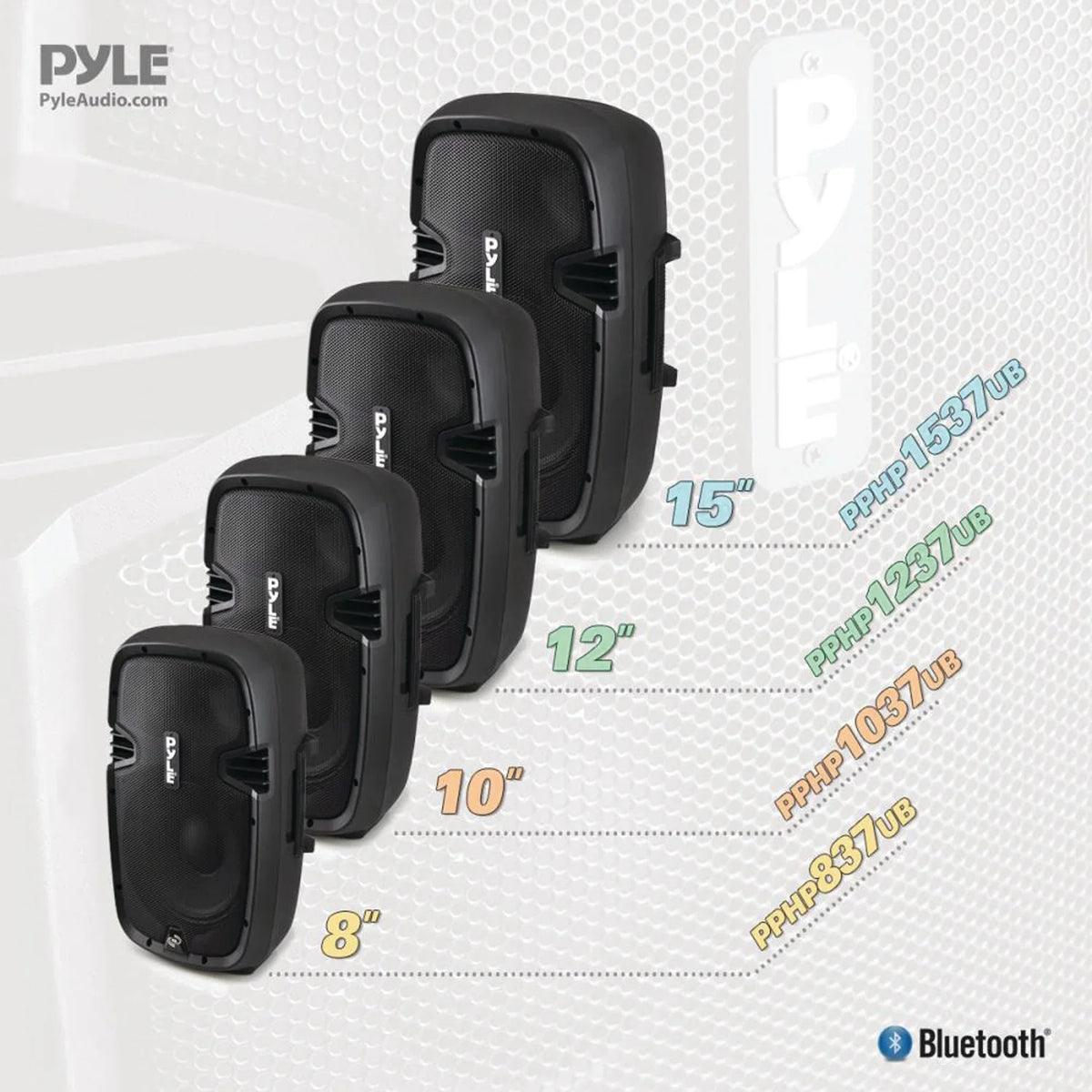 Pyle Pro PPHP1537UB 600W RMSize Portable Bluetooth® Sizepeaker Sizeystem