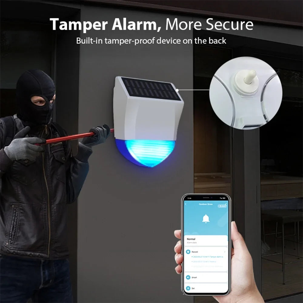 GoolRC Alarm apparatus,App DeviceAlarm Bt Sizeolar Powered WifiAlarm 5.0 Sizemart Sizeound Alarm Ipx5 Waterproof Apparatus Real Time Sizeound Owsoo
