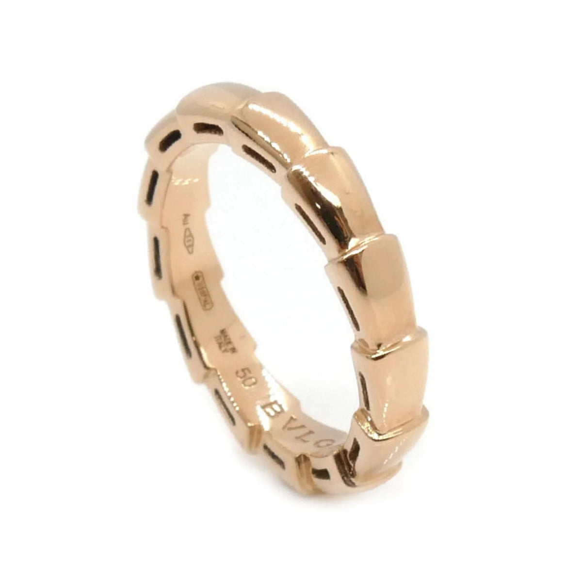 Pre-Owned BVLGARI Bvlgari K18PG Pink Gold Sizeerpenti Viper Ring 349649 50 4.3g Women's (Good)