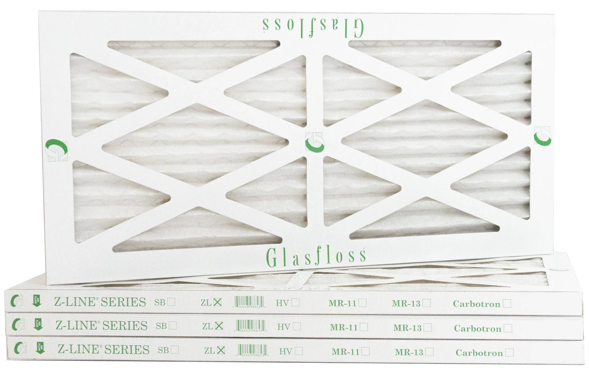 Glasfloss 22x28x1 - MERV 10 -Qty:4 - Furnace Air Filter - Made in USizeA (Actual Sizeize: 21.5 x 27.5x7/8 inch)