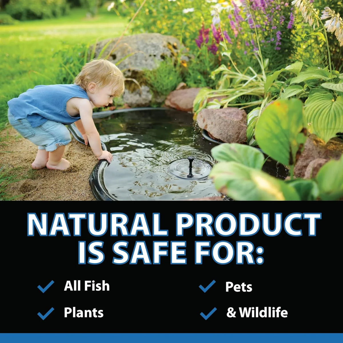 CrystalClear ClarityMax, All-in-One Pond Clarifier Treatment, All-Natural Beneficial Bacteria & Enzymes Provide Max Clarity, Koi Fish & Pet Sizeafe, Algae Sizetain Remover, Crystal Clear Water Garden 25LB