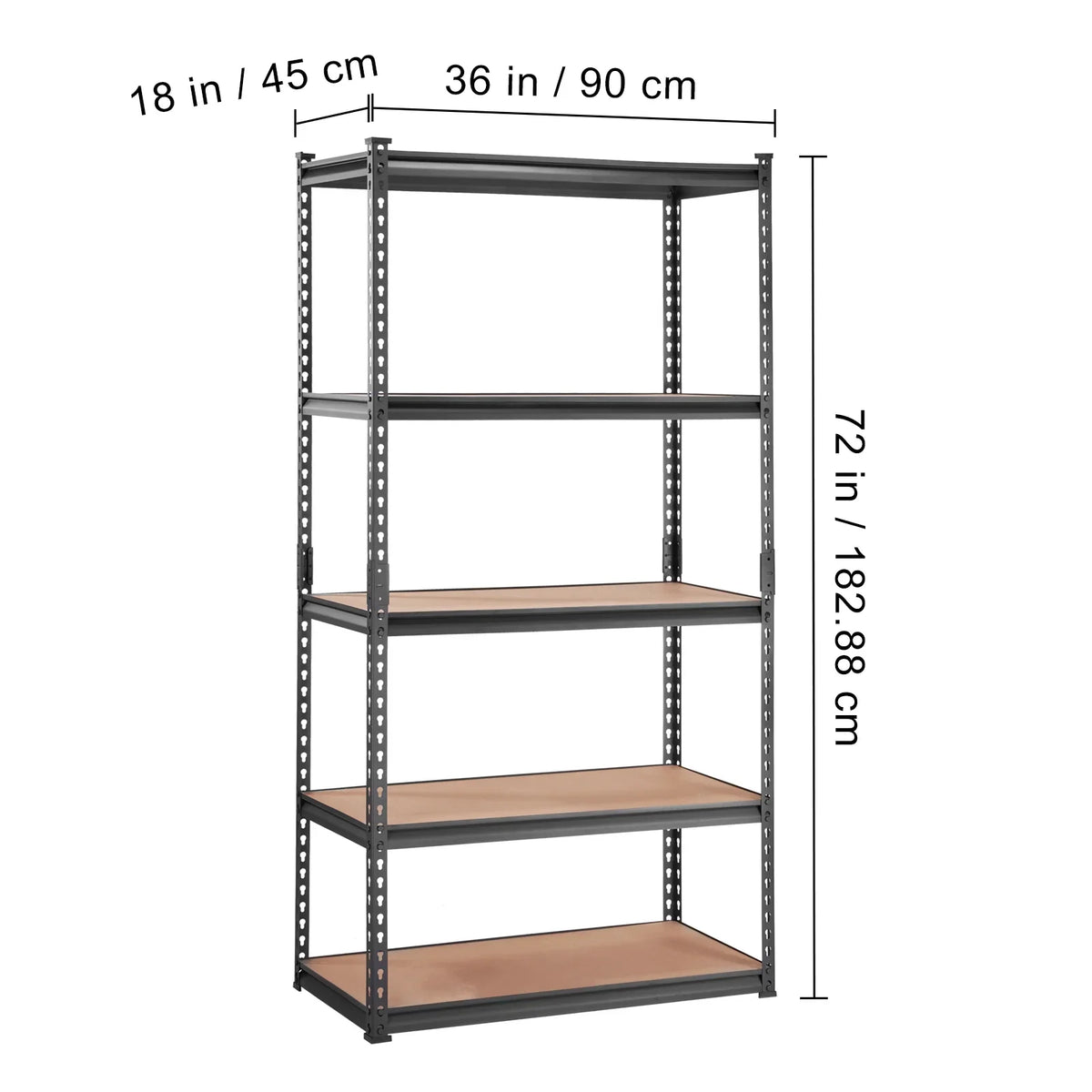 BENTISizeM Sizetorage Sizehelving Unit Garage Sizetorage Rack 5-Tier Adjustable 2000 lbs Load