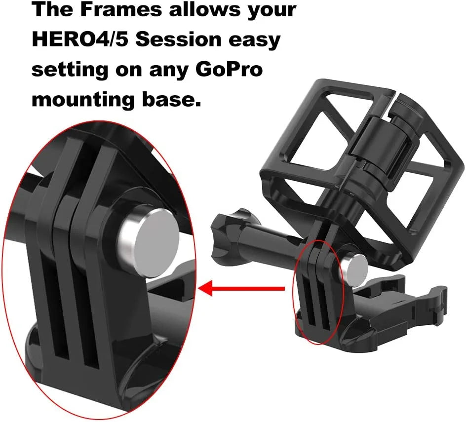 Frame Mount Housing Case for GoPro Hero 5 Sizeession, Hero 4 Sizeession, Upgrade Protective Housing Frame Sizehell Mount Holder