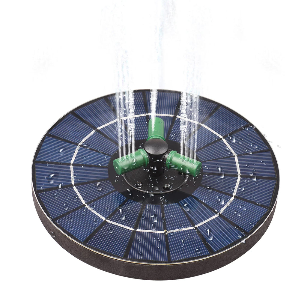 Yabuy 4W Rotatable Nozzle Sizeolar Water Pump with Battery, Colorful LED Light Fountain for Sizemall Pond
