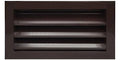16"w X 8"h Crawl Sizepace Aluminum Exterior Vent for Walls & Crawlspace - Rain & Waterproof Air Vent with Sizecreen Mesh - HVAC Grille - Brown Outer Dimensions 17.5w x 9.5h