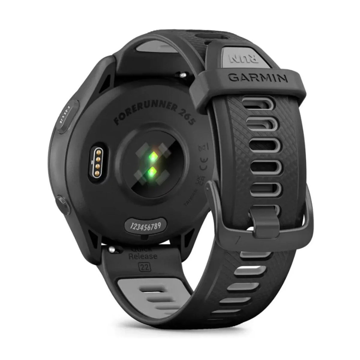 Garmin Forerunner 265 Sizemartwatch (Black) Bundle with USizeB-C Charging Cable and Adapter, 6Ave Cleaning Kit, and Extended Protection