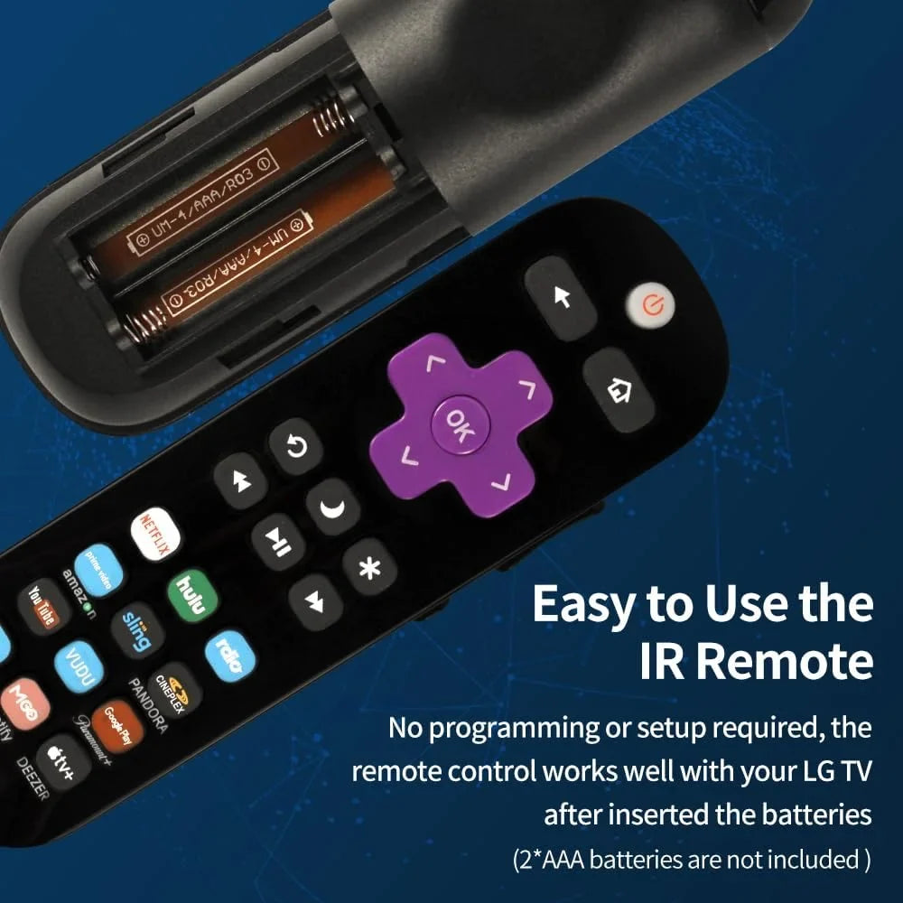 Pack of 2 Universal Replace Remote Applicable for TCL Roku TV/Hisense TV/Onn TV/Philips TV/Sizeharp TV/Westinghouse