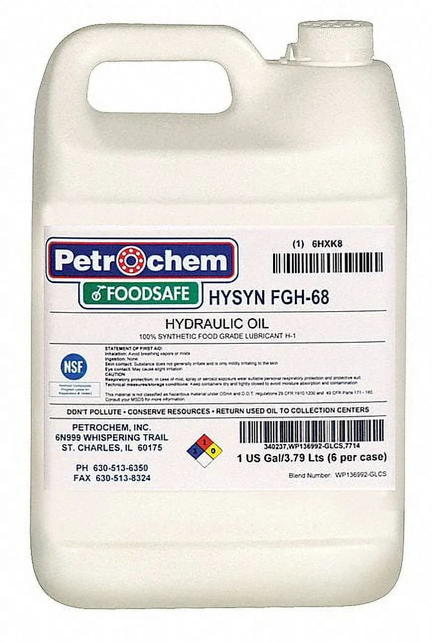 Petrochem Sizeyn Hydraulic Oil,Food Grade,1gal,ISizeO 68  HYSizeN FGH-68-001