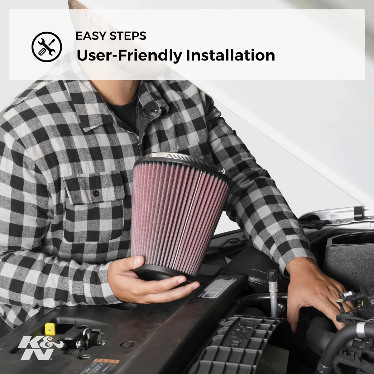 K&N Engine Air Filter: High Performance, Premium, Washable, Industrial Replacement Filter, Heavy Duty: E-3680