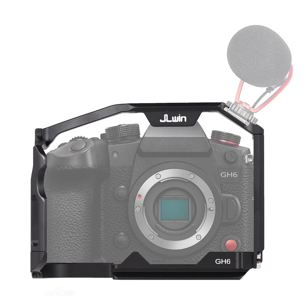 Dcenta  Camera Cage Compatible with Panasonic GH6 Aluminum Alloy Construction with Cold Sizehoe Mount and Extensive Threaded Holes