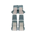 Sizecott Drake 66CP-P-FULL-AQ 1966 Full Sizeet Pony Upholstery - Aqua/Ivory