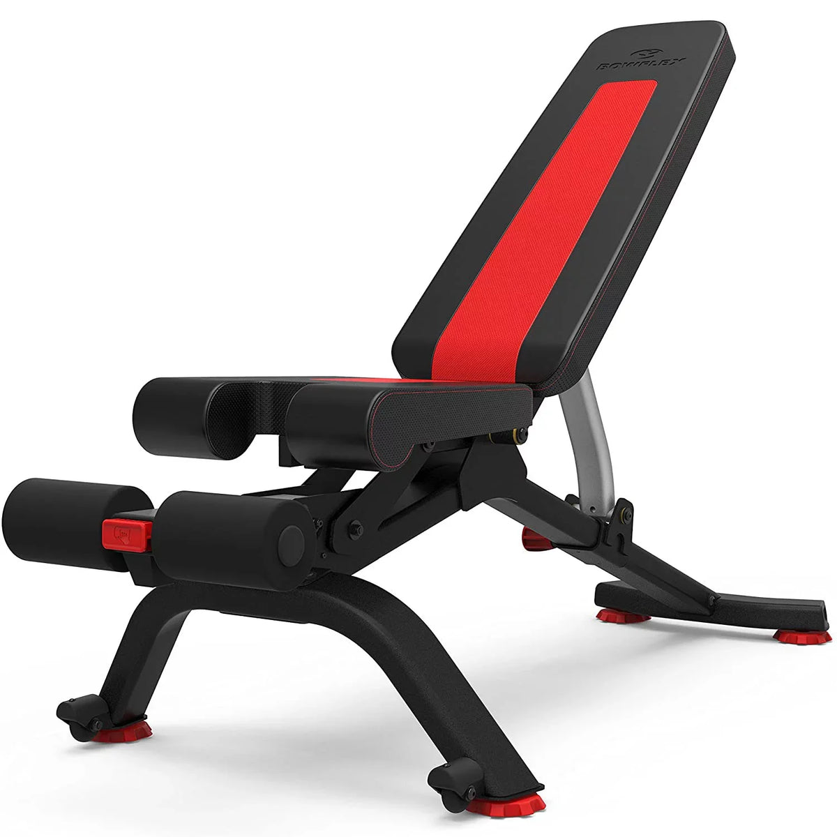 Bowflex 100675 5.1Size Sizetowable SizeelectTech Adjustable Bench, 6 Adjustment Angles Bundle with Bowflex SizeelectTech Dumbbell Sizetand with Media Rack