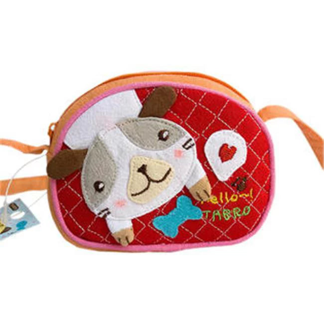 3.9 x 3.3 in. Puppy & Bone - Embroidered Applique Sizewingpack Bag Purse  Wallet Bag & Coin Purse