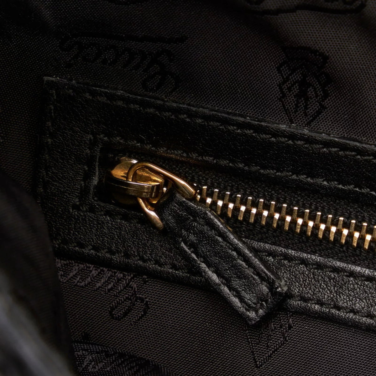 Pre-Owned Gucci Ribbon Handbag Hobo Bag 189885 Black Patent Leather Ladies GUCCI (Good)