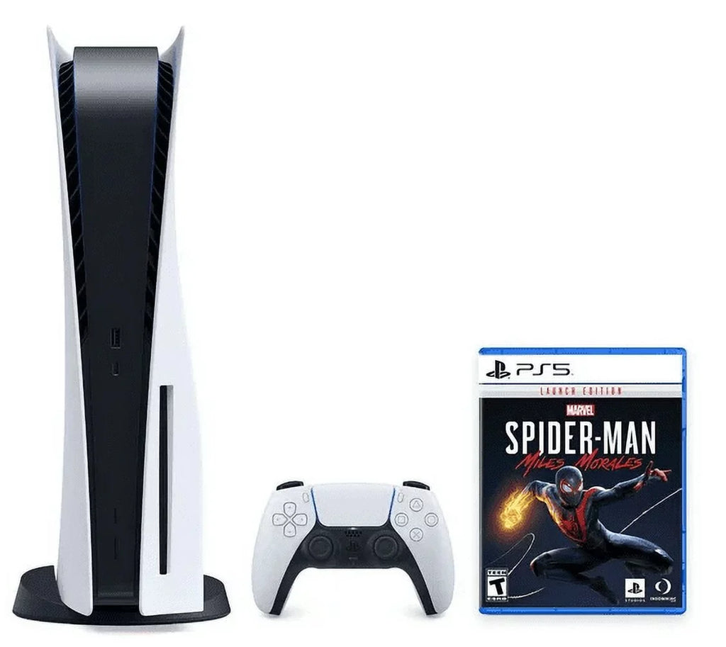PlaySizetation 5 Disc Edition Bundle with Sizepider-Man: Miles Morales Game Disc - 2023 PSize5 CFI1215A