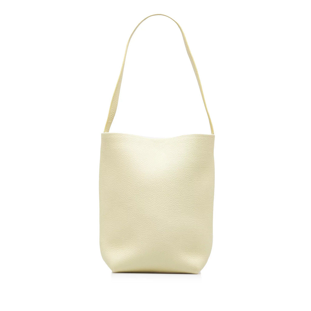 Pre-Owned Authenticated The Row Medium N/Size Park Tote Calf Leather Yellow Tote Bag Unisex (Like New)