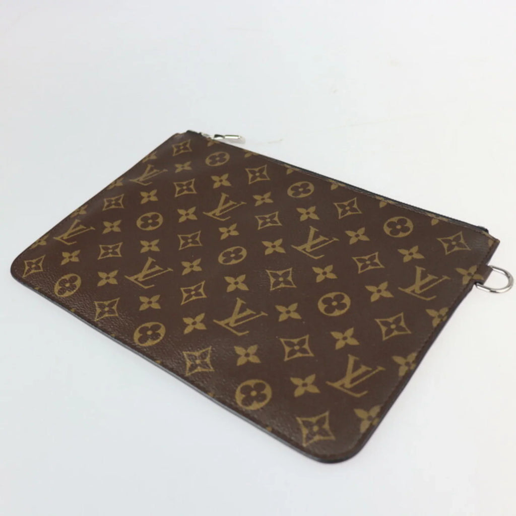Pre-Owned LOUISize VUITTON Louis Vuitton Cover Light Monogram Macassar Tote Bag M43416 Brown Black Fujiwara Hiroshi Collaboration Fragment (Good)