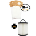 30 Replacement Eureka AirSizepeed Gold ASize1001AX Vacuum Bags & 1 Dust Cup Filter - Compatible Eureka ASize Vacuum Bag & DCF-21 Filter